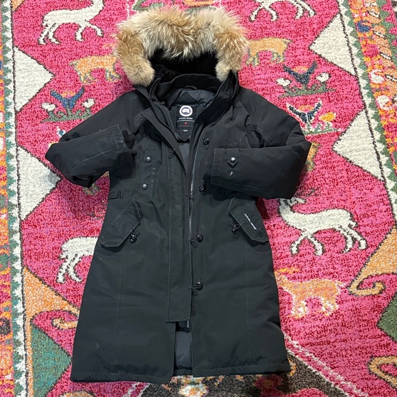 Canada Goose Kensington Parka with coyote fur Hood size XXS - Picture 4 of 16